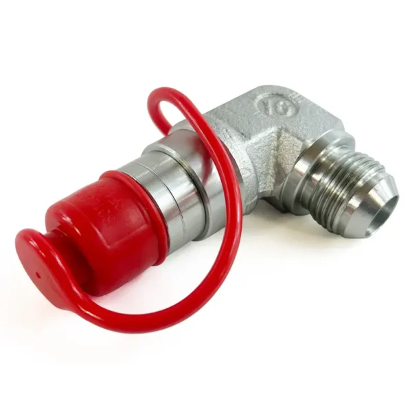 Replacement for Bobcat 7246795 Male Flat Face Coupler with 90 Degree 1-1/16 - 12 JIC port - Imagem 3
